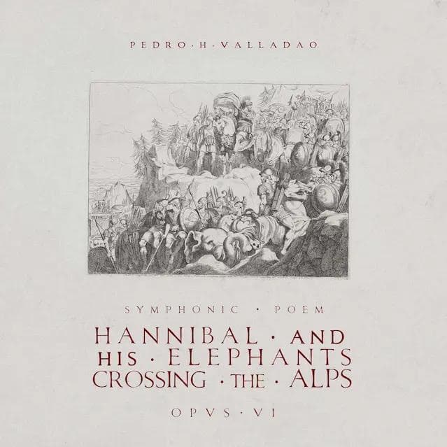 Hannibal and his Elephants Crossing the Alps, Opus 6 - Cover